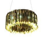 Innermost Facet Round Chandelier by Tom Kirk Olson and Baker - Designer & Contemporary Sofas, Furniture - Olson and Baker showcases original designs from authentic, designer brands. Buy contemporary furniture, lighting, storage, sofas & chairs at Olson + Baker.