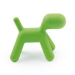Magis Puppy Chair - Medium in 1360 Green Matt Plastic - Clearance by Eero Aarnio Olson and Baker - Designer & Contemporary Sofas, Furniture - Olson and Baker showcases original designs from authentic, designer brands. Buy contemporary furniture, lighting, storage, sofas & chairs at Olson + Baker.