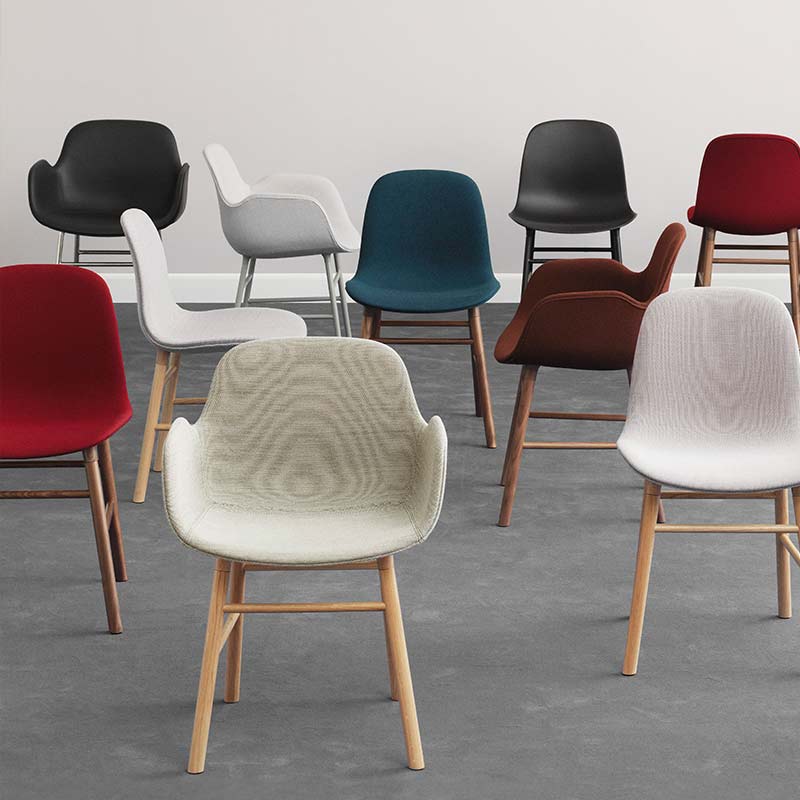 Normann-Copenhagen-Form-Chair-with-Full-Upholstery-by-Simon-Legald-2 Olson and Baker - Designer & Contemporary Sofas, Furniture - Olson and Baker showcases original designs from authentic, designer brands. Buy contemporary furniture, lighting, storage, sofas & chairs at Olson + Baker.