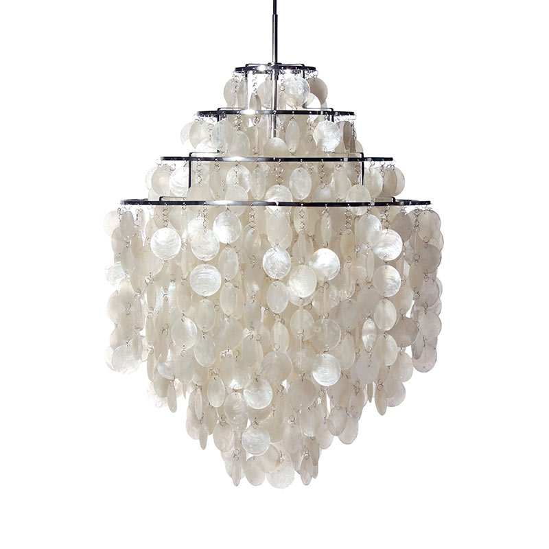 Verpan Fun 0DM Pendant Light by Verner Panton Olson and Baker - Designer & Contemporary Sofas, Furniture - Olson and Baker showcases original designs from authentic, designer brands. Buy contemporary furniture, lighting, storage, sofas & chairs at Olson + Baker.