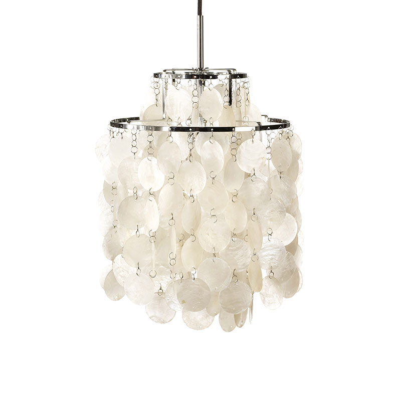 Verpan Fun 2DM Pendant Light by Verner Panton Olson and Baker - Designer & Contemporary Sofas, Furniture - Olson and Baker showcases original designs from authentic, designer brands. Buy contemporary furniture, lighting, storage, sofas & chairs at Olson + Baker.