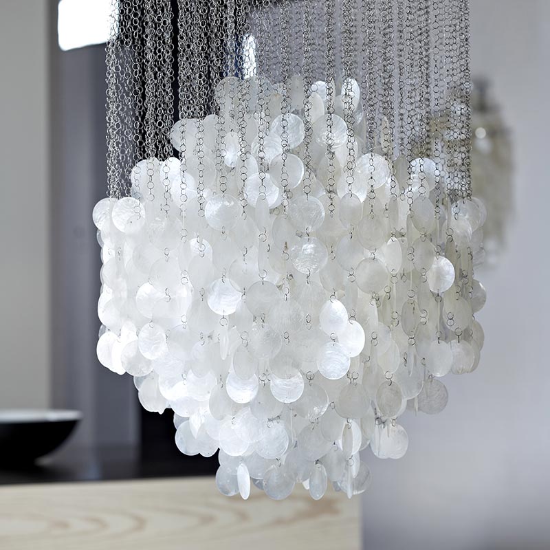 Verpan-Fun-4DM-Chandelier-by-Verner-Panton-1 Olson and Baker - Designer & Contemporary Sofas, Furniture - Olson and Baker showcases original designs from authentic, designer brands. Buy contemporary furniture, lighting, storage, sofas & chairs at Olson + Baker.