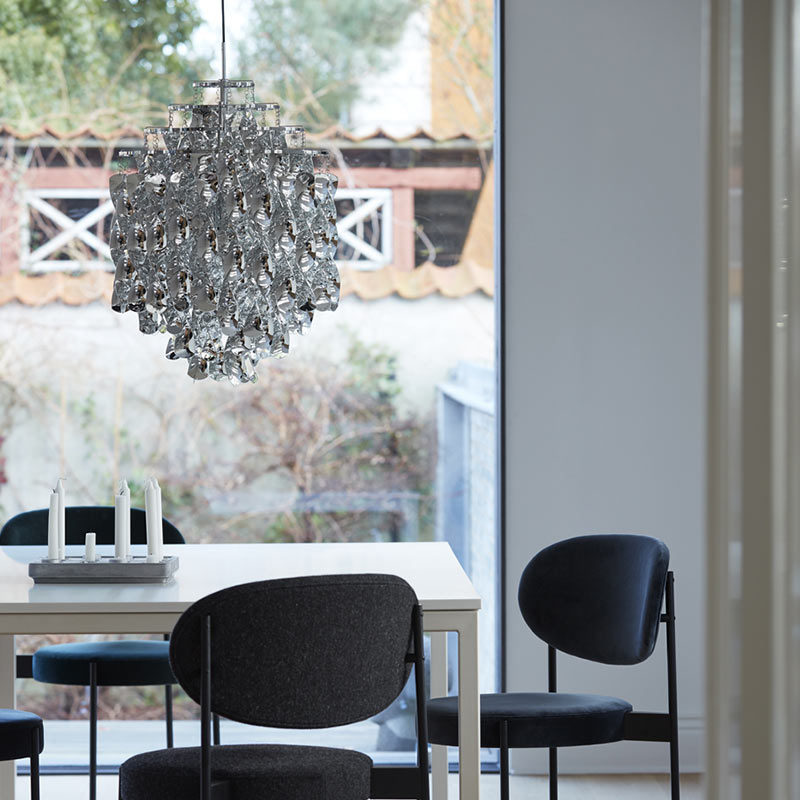 Verpan-Spiral-SP01-Pendant-Light-by-Verner-Panton-1 Olson and Baker - Designer & Contemporary Sofas, Furniture - Olson and Baker showcases original designs from authentic, designer brands. Buy contemporary furniture, lighting, storage, sofas & chairs at Olson + Baker.