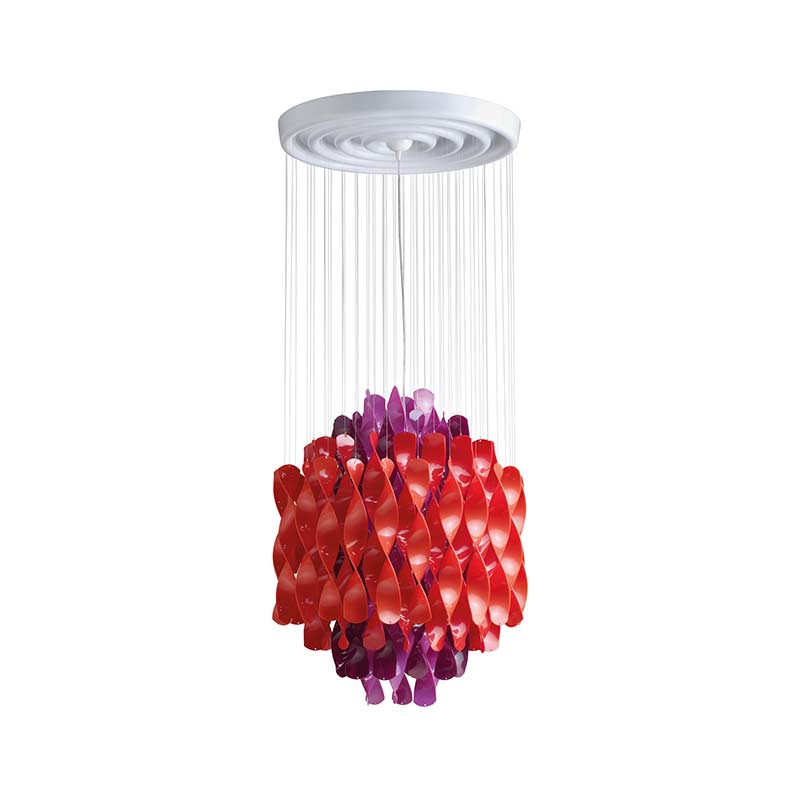 Verpan Spiral SP1 Chandelier by Verner Panton Olson and Baker - Designer & Contemporary Sofas, Furniture - Olson and Baker showcases original designs from authentic, designer brands. Buy contemporary furniture, lighting, storage, sofas & chairs at Olson + Baker.