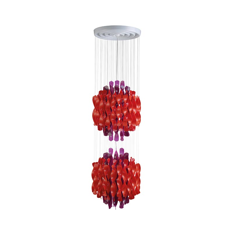 Verpan Spiral SP2 Chandelier by Verner Panton Olson and Baker - Designer & Contemporary Sofas, Furniture - Olson and Baker showcases original designs from authentic, designer brands. Buy contemporary furniture, lighting, storage, sofas & chairs at Olson + Baker.
