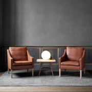 Fredericia Select 2207 Armchair in 88 Black semi aniline leather by Borge Mogensen (4) Olson and Baker - Designer & Contemporary Sofas, Furniture - Olson and Baker showcases original designs from authentic, designer brands. Buy contemporary furniture, lighting, storage, sofas & chairs at Olson + Baker.