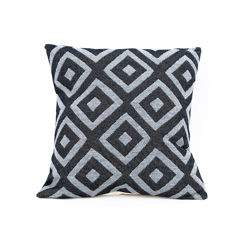 Tori Murphy Broadway Cushion Charcoal on Black by Tori Murphy Olson and Baker - Designer & Contemporary Sofas, Furniture - Olson and Baker showcases original designs from authentic, designer brands. Buy contemporary furniture, lighting, storage, sofas & chairs at Olson + Baker.