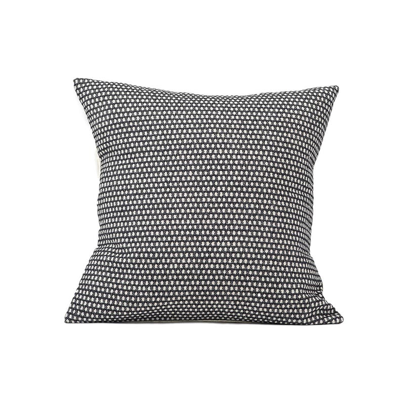 Tori Murphy Classic Clarendon Cushion Linen on Black by Olson and Baker - Designer & Contemporary Sofas, Furniture - Olson and Baker showcases original designs from authentic, designer brands. Buy contemporary furniture, lighting, storage, sofas & chairs at Olson + Baker.