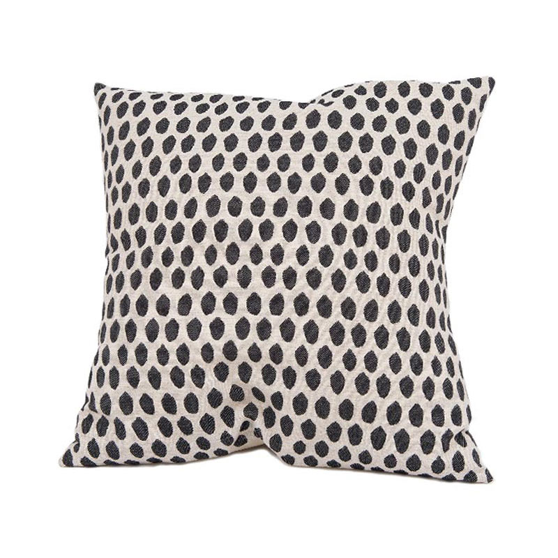 Tori Murphy Elca Cushion Black on Linen by Tori Murphy Olson and Baker - Designer & Contemporary Sofas, Furniture - Olson and Baker showcases original designs from authentic, designer brands. Buy contemporary furniture, lighting, storage, sofas & chairs at Olson + Baker.