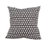 Elca Cushion Linen on Black by Olson and Baker - Designer & Contemporary Sofas, Furniture - Olson and Baker showcases original designs from authentic, designer brands. Buy contemporary furniture, lighting, storage, sofas & chairs at Olson + Baker.
