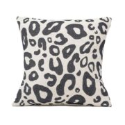 Tori Murphy Hamilton Large Spot Cushion Black on Linen by Olson and Baker - Designer & Contemporary Sofas, Furniture - Olson and Baker showcases original designs from authentic, designer brands. Buy contemporary furniture, lighting, storage, sofas & chairs at Olson + Baker.