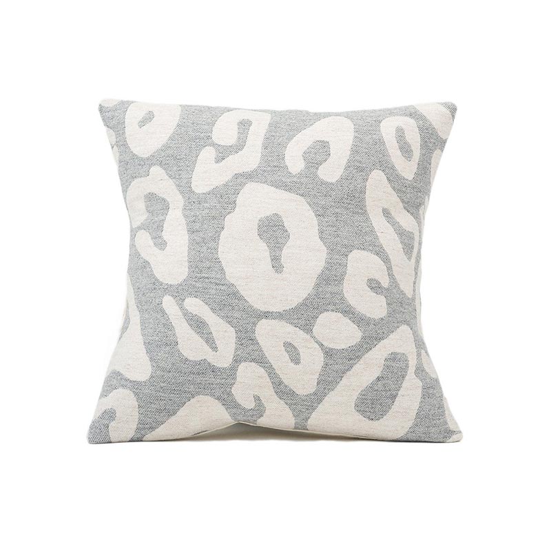 Tori Murphy Hamilton Large Spot Cushion Linen on Grey by Tori Murphy Olson and Baker - Designer & Contemporary Sofas, Furniture - Olson and Baker showcases original designs from authentic, designer brands. Buy contemporary furniture, lighting, storage, sofas & chairs at Olson + Baker.