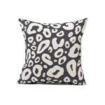 Tori Murphy Hamilton Small Spot Cushion Linen on Black by Tori Murphy Olson and Baker - Designer & Contemporary Sofas, Furniture - Olson and Baker showcases original designs from authentic, designer brands. Buy contemporary furniture, lighting, storage, sofas & chairs at Olson + Baker.