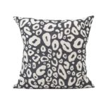 Tori Murphy Hamilton Small Spot Cushion Linen on Black by Tori Murphy Olson and Baker - Designer & Contemporary Sofas, Furniture - Olson and Baker showcases original designs from authentic, designer brands. Buy contemporary furniture, lighting, storage, sofas & chairs at Olson + Baker.