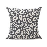 Tori Murphy Hamilton Small Spot Cushion Linen on Black by Olson and Baker - Designer & Contemporary Sofas, Furniture - Olson and Baker showcases original designs from authentic, designer brands. Buy contemporary furniture, lighting, storage, sofas & chairs at Olson + Baker.