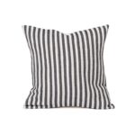 Harbour Stripe Cushion Graphite & Ecru by Olson and Baker - Designer & Contemporary Sofas, Furniture - Olson and Baker showcases original designs from authentic, designer brands. Buy contemporary furniture, lighting, storage, sofas & chairs at Olson + Baker.