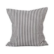 Tori Murphy Harbour Stripe Cushion Graphite & Ecru by Olson and Baker - Designer & Contemporary Sofas, Furniture - Olson and Baker showcases original designs from authentic, designer brands. Buy contemporary furniture, lighting, storage, sofas & chairs at Olson + Baker.