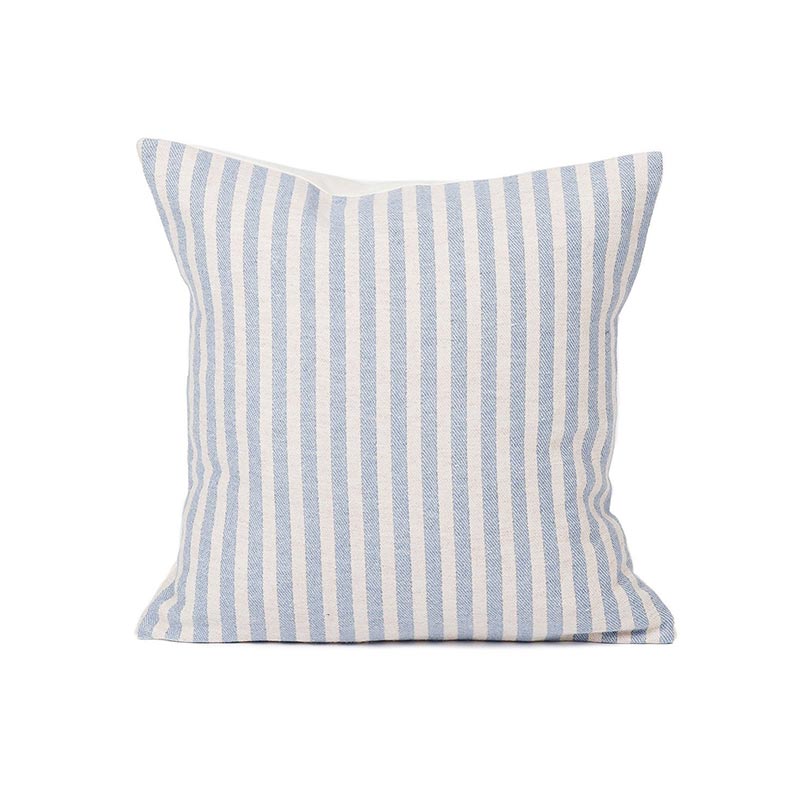 Tori Murphy Harbour Stripe Cushion Smoke & Ecru by Tori Murphy Olson and Baker - Designer & Contemporary Sofas, Furniture - Olson and Baker showcases original designs from authentic, designer brands. Buy contemporary furniture, lighting, storage, sofas & chairs at Olson + Baker.