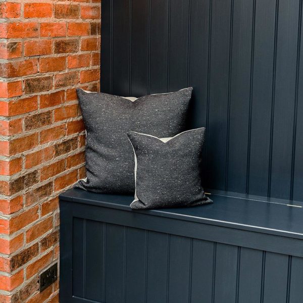 Sandringham Plain Cushion Charcoal