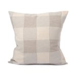 Woodhouse Check Cushion Mushroom by Olson and Baker - Designer & Contemporary Sofas, Furniture - Olson and Baker showcases original designs from authentic, designer brands. Buy contemporary furniture, lighting, storage, sofas & chairs at Olson + Baker.