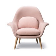 Fredericia Swoon Lounge Chair by Space Copenhagen Olson and Baker - Designer & Contemporary Sofas, Furniture - Olson and Baker showcases original designs from authentic, designer brands. Buy contemporary furniture, lighting, storage, sofas & chairs at Olson + Baker.