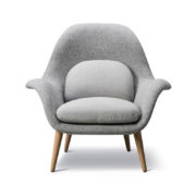 Fredericia Swoon Lounge Chair by Space Copenhagen Olson and Baker - Designer & Contemporary Sofas, Furniture - Olson and Baker showcases original designs from authentic, designer brands. Buy contemporary furniture, lighting, storage, sofas & chairs at Olson + Baker.