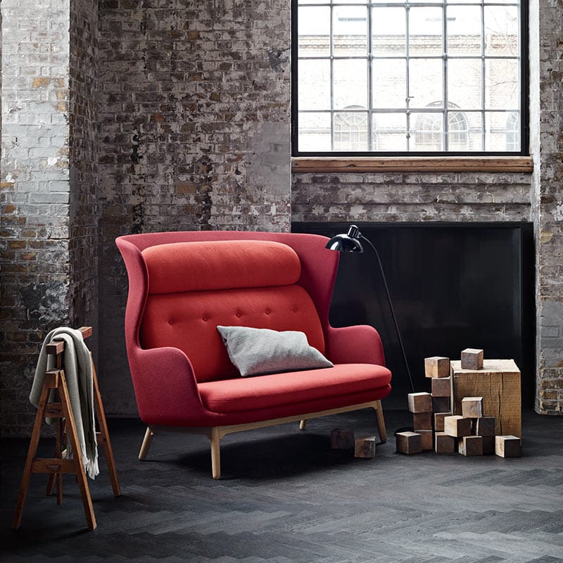 Fritz Hansen Ro Two Seat Sofa by Jaime Hayon (2) Olson and Baker - Designer & Contemporary Sofas, Furniture - Olson and Baker showcases original designs from authentic, designer brands. Buy contemporary furniture, lighting, storage, sofas & chairs at Olson + Baker.
