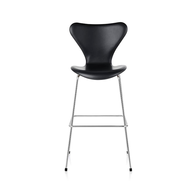 Fritz Hansen Series 7 Fully Upholstered High Bar Stool by Arne Jacobsen Olson and Baker - Designer & Contemporary Sofas, Furniture - Olson and Baker showcases original designs from authentic, designer brands. Buy contemporary furniture, lighting, storage, sofas & chairs at Olson + Baker.