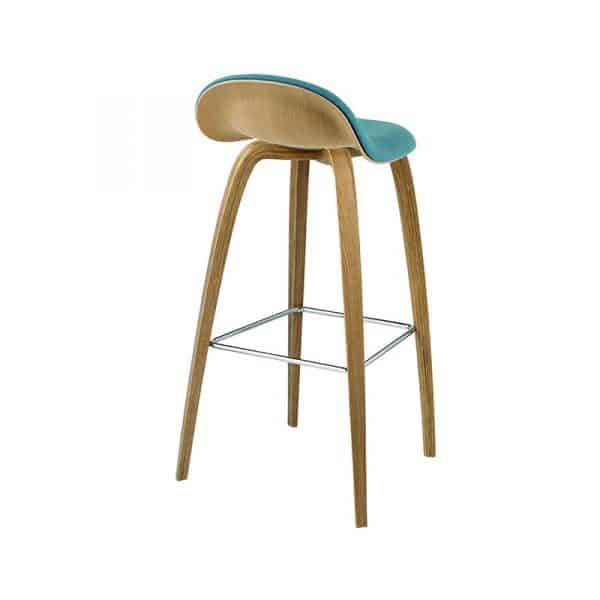 Gubi-3D-High-Bar-Stool-with-Front-Upholstery-by-Komplot-Design-2 Olson and Baker - Designer & Contemporary Sofas, Furniture - Olson and Baker showcases original designs from authentic, designer brands. Buy contemporary furniture, lighting, storage, sofas & chairs at Olson + Baker.