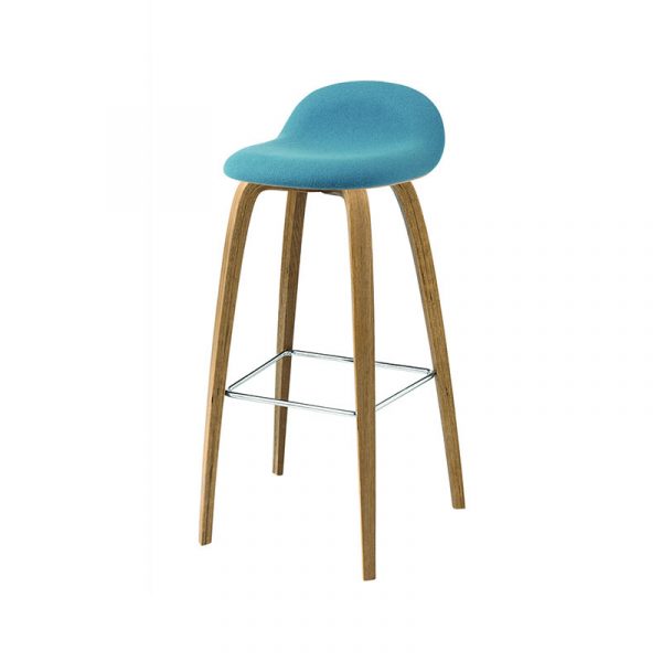 Gubi 3D Bar Stool Front Upholstered by Olson and Baker - Designer & Contemporary Sofas, Furniture - Olson and Baker showcases original designs from authentic, designer brands. Buy contemporary furniture, lighting, storage, sofas & chairs at Olson + Baker.