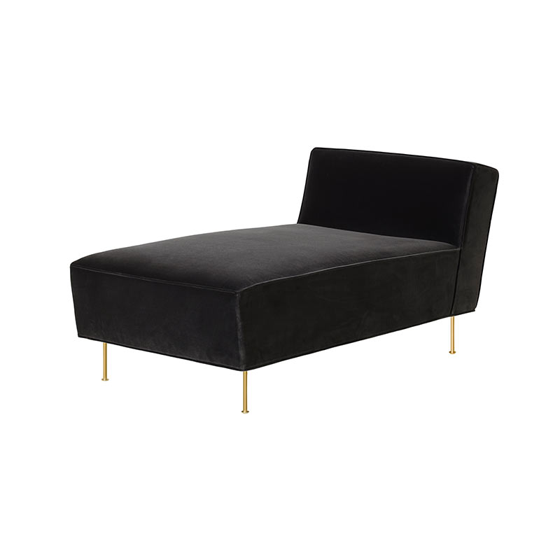 Gubi Modern Line Chaise Lounge by Greta M. Grossman Olson and Baker - Designer & Contemporary Sofas, Furniture - Olson and Baker showcases original designs from authentic, designer brands. Buy contemporary furniture, lighting, storage, sofas & chairs at Olson + Baker.