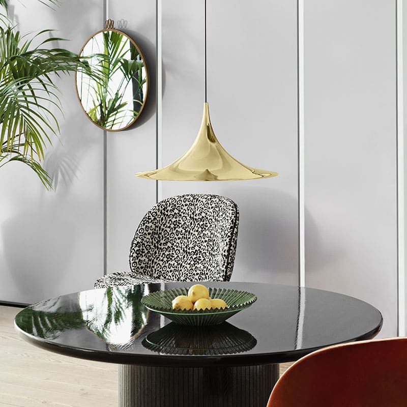 Gubi-Semi-Pendant-Light-by-Bonderup-Thorup-1 Olson and Baker - Designer & Contemporary Sofas, Furniture - Olson and Baker showcases original designs from authentic, designer brands. Buy contemporary furniture, lighting, storage, sofas & chairs at Olson + Baker.
