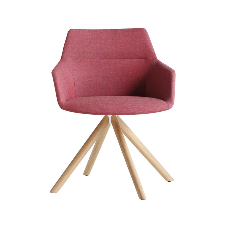 Inclass Dunas XS Armchair with Wooden Swivel Base by Christophe Pillet Olson and Baker - Designer & Contemporary Sofas, Furniture - Olson and Baker showcases original designs from authentic, designer brands. Buy contemporary furniture, lighting, storage, sofas & chairs at Olson + Baker.