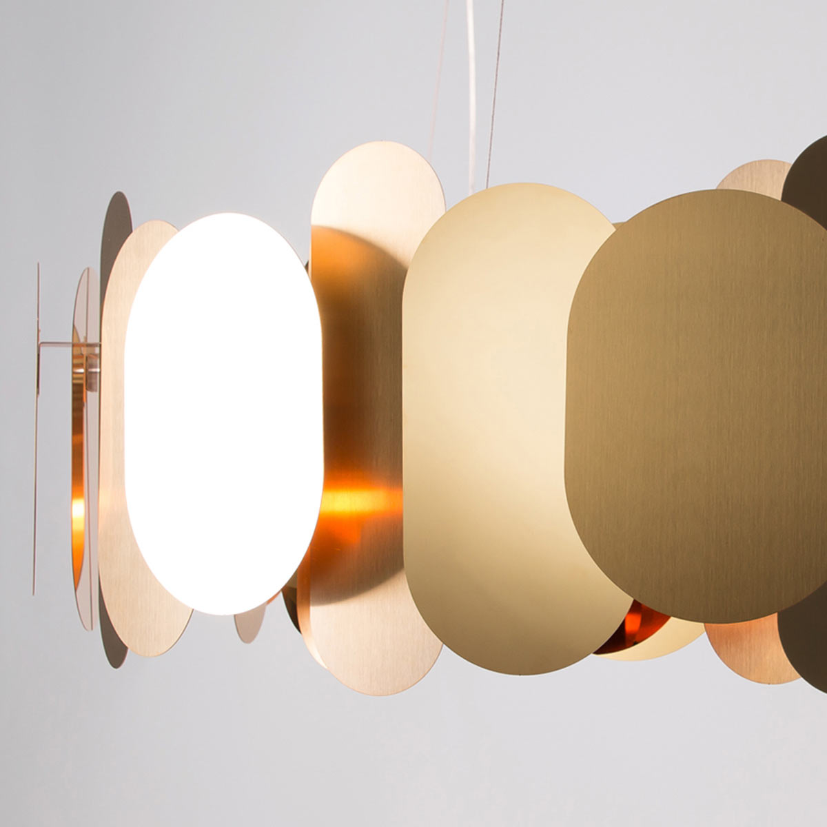 Innermost Panel Chandelier by Olson and Baker - Designer & Contemporary Sofas, Furniture - Olson and Baker showcases original designs from authentic, designer brands. Buy contemporary furniture, lighting, storage, sofas & chairs at Olson + Baker.