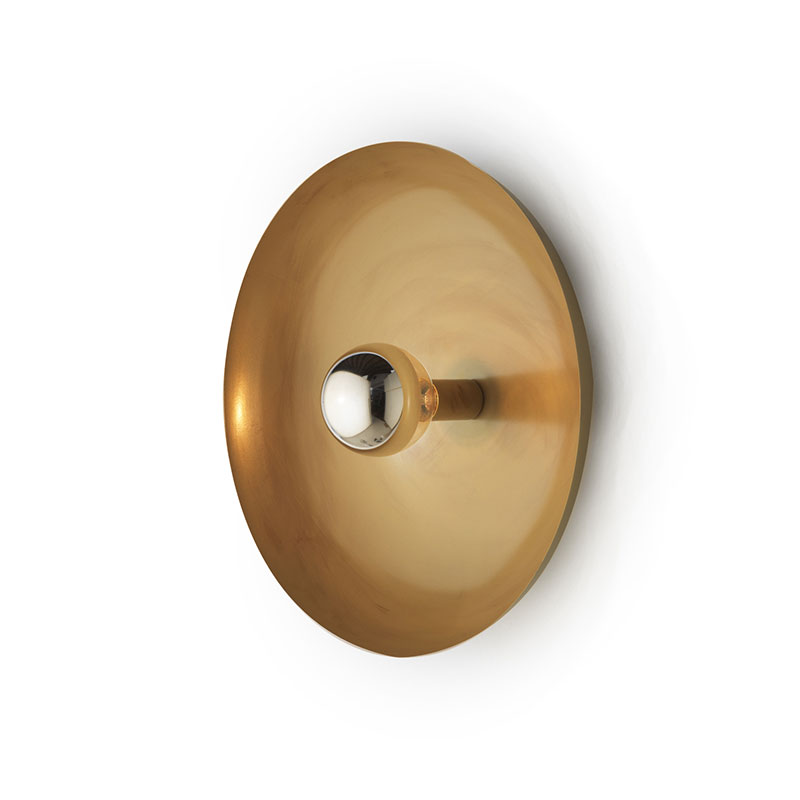 Aromas Cropi Wall Lamp in Aged Gold by Jana Chang Olson and Baker - Designer & Contemporary Sofas, Furniture - Olson and Baker showcases original designs from authentic, designer brands. Buy contemporary furniture, lighting, storage, sofas & chairs at Olson + Baker.