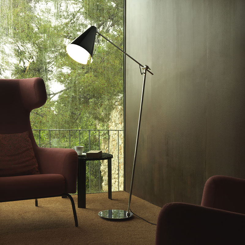Aromas Lua Floor Lamp by Pepe Fornas 2 Olson and Baker - Designer & Contemporary Sofas, Furniture - Olson and Baker showcases original designs from authentic, designer brands. Buy contemporary furniture, lighting, storage, sofas & chairs at Olson + Baker.
