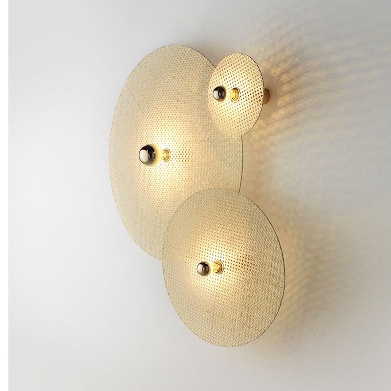 Aromas Tan Tan Wall Lamp by Fornasevi 1 Olson and Baker - Designer & Contemporary Sofas, Furniture - Olson and Baker showcases original designs from authentic, designer brands. Buy contemporary furniture, lighting, storage, sofas & chairs at Olson + Baker.