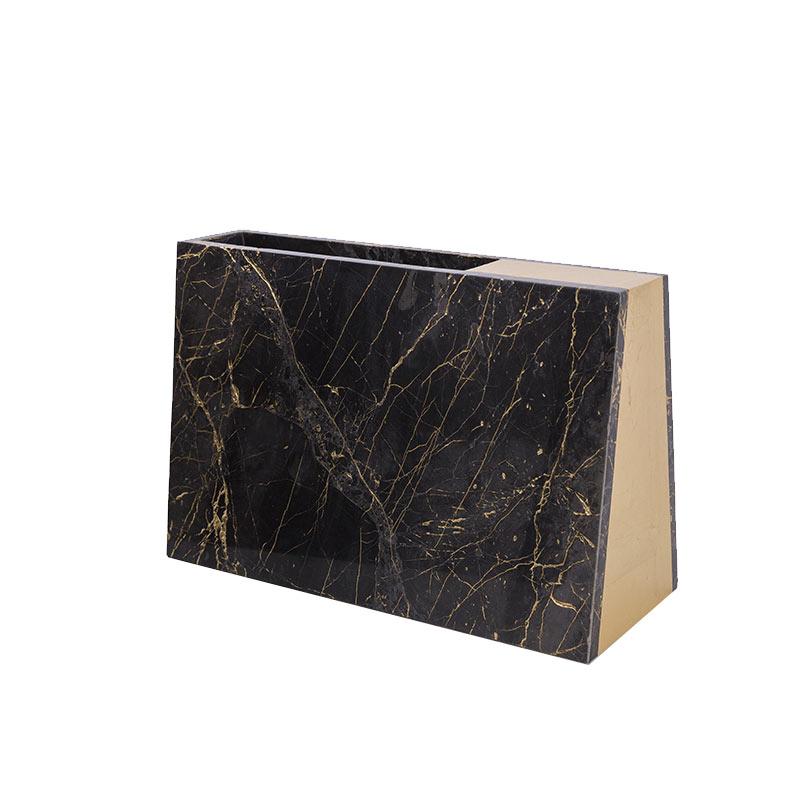 Alex Mint Barricade 12x30cm Marble Vase by Olson and Baker - Designer & Contemporary Sofas, Furniture - Olson and Baker showcases original designs from authentic, designer brands. Buy contemporary furniture, lighting, storage, sofas & chairs at Olson + Baker.