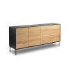 Blackbird Sideboard 2 Doors 3 Drawers 02 Olson and Baker - Designer & Contemporary Sofas, Furniture - Olson and Baker showcases original designs from authentic, designer brands. Buy contemporary furniture, lighting, storage, sofas & chairs at Olson + Baker.