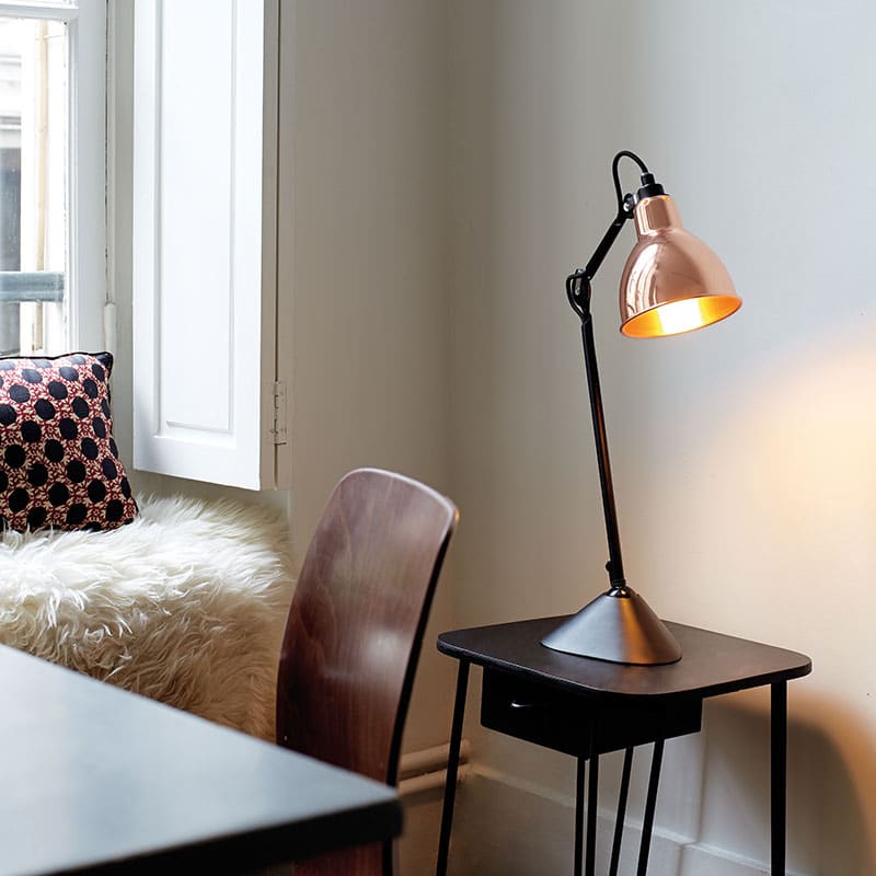 DCW Editions Lampe Gras N205 Table Lamp by Bernard-Albin Gras life Olson and Baker - Designer & Contemporary Sofas, Furniture - Olson and Baker showcases original designs from authentic, designer brands. Buy contemporary furniture, lighting, storage, sofas & chairs at Olson + Baker.