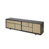 Design House Stockholm Air Low Sideboard by Mathieu Gustafsson Black 03 Olson and Baker - Designer & Contemporary Sofas, Furniture - Olson and Baker showcases original designs from authentic, designer brands. Buy contemporary furniture, lighting, storage, sofas & chairs at Olson + Baker.
