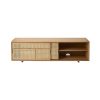Design House Stockholm Air Low Sideboard by Mathieu Gustafsson Oak 02 Olson and Baker - Designer & Contemporary Sofas, Furniture - Olson and Baker showcases original designs from authentic, designer brands. Buy contemporary furniture, lighting, storage, sofas & chairs at Olson + Baker.