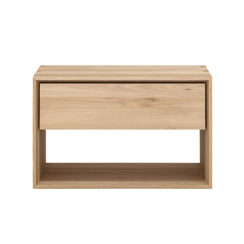 Ethnicraft Nordic Bedside Table by Alain van Havre Olson and Baker - Designer & Contemporary Sofas, Furniture - Olson and Baker showcases original designs from authentic, designer brands. Buy contemporary furniture, lighting, storage, sofas & chairs at Olson + Baker.