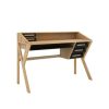 Ethnicraft Origami Desk by Fleur Meusnier Olive 02 Olson and Baker - Designer & Contemporary Sofas, Furniture - Olson and Baker showcases original designs from authentic, designer brands. Buy contemporary furniture, lighting, storage, sofas & chairs at Olson + Baker.