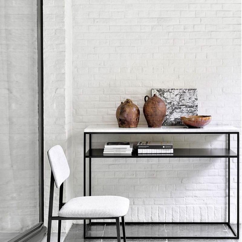 Ethnicraft Stone Console by Alain van Havre 04 Olson and Baker - Designer & Contemporary Sofas, Furniture - Olson and Baker showcases original designs from authentic, designer brands. Buy contemporary furniture, lighting, storage, sofas & chairs at Olson + Baker.