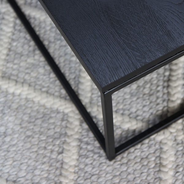 Thin Coffee Table in Black