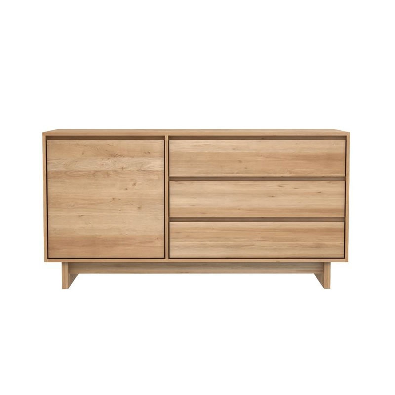 Ethnicraft Wave Sideboard by Constance Guisset Olson and Baker - Designer & Contemporary Sofas, Furniture - Olson and Baker showcases original designs from authentic, designer brands. Buy contemporary furniture, lighting, storage, sofas & chairs at Olson + Baker.