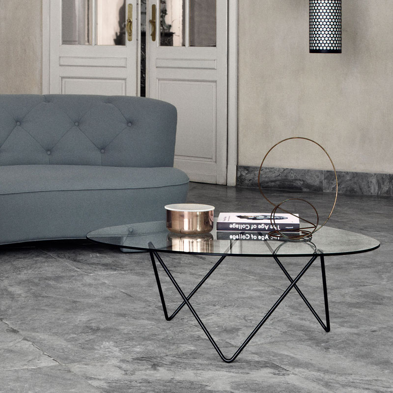 Gubi Pedrera Coffee Table by Corsini & Millet Lifeshot 01 Olson and Baker - Designer & Contemporary Sofas, Furniture - Olson and Baker showcases original designs from authentic, designer brands. Buy contemporary furniture, lighting, storage, sofas & chairs at Olson + Baker.