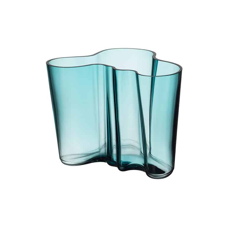 Iittala Aalto 160mm Glass Vase by Alvar Aalto Olson and Baker - Designer & Contemporary Sofas, Furniture - Olson and Baker showcases original designs from authentic, designer brands. Buy contemporary furniture, lighting, storage, sofas & chairs at Olson + Baker.