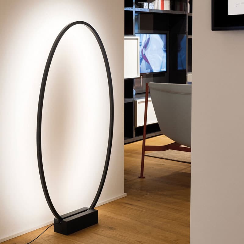 Nemo Ellisse Floor Lamp by Federico Palazzari 2 Olson and Baker - Designer & Contemporary Sofas, Furniture - Olson and Baker showcases original designs from authentic, designer brands. Buy contemporary furniture, lighting, storage, sofas & chairs at Olson + Baker.